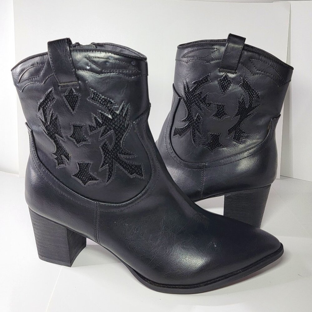 ComfortView Kima Western Cowgirl Booties, Women's Size 11, NWOT